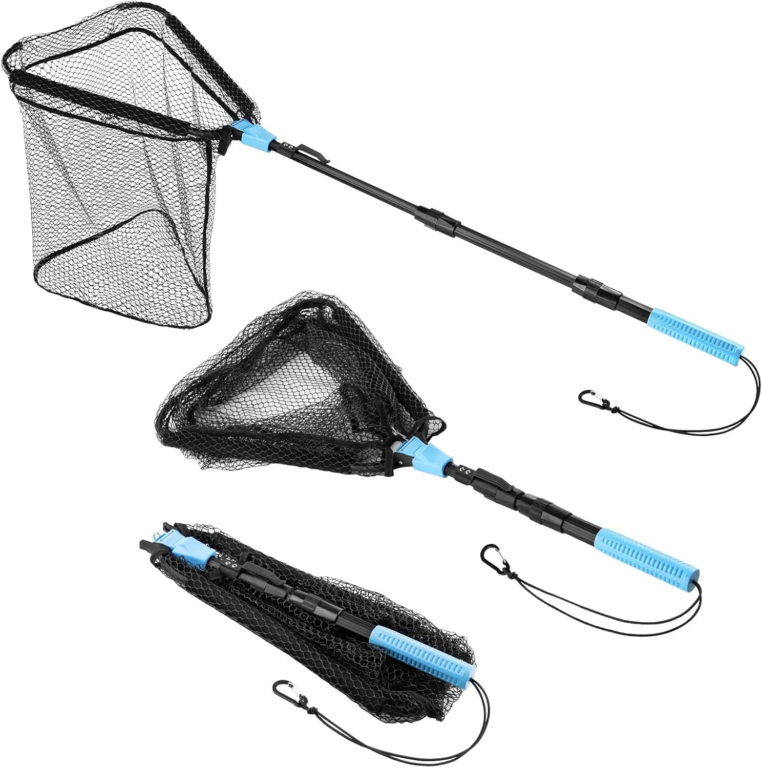 Calamus Triangle Net | Lightweight Fishing Net with Elastomer Mesh | Rubber Landing Net for Catch and Release | Fish Friendly Net for Fly Fishing, Bass Fishing, Trout Fishing